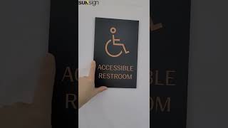 ✨ Acrylic Braille Sign – Accessible & Modern Design ✨