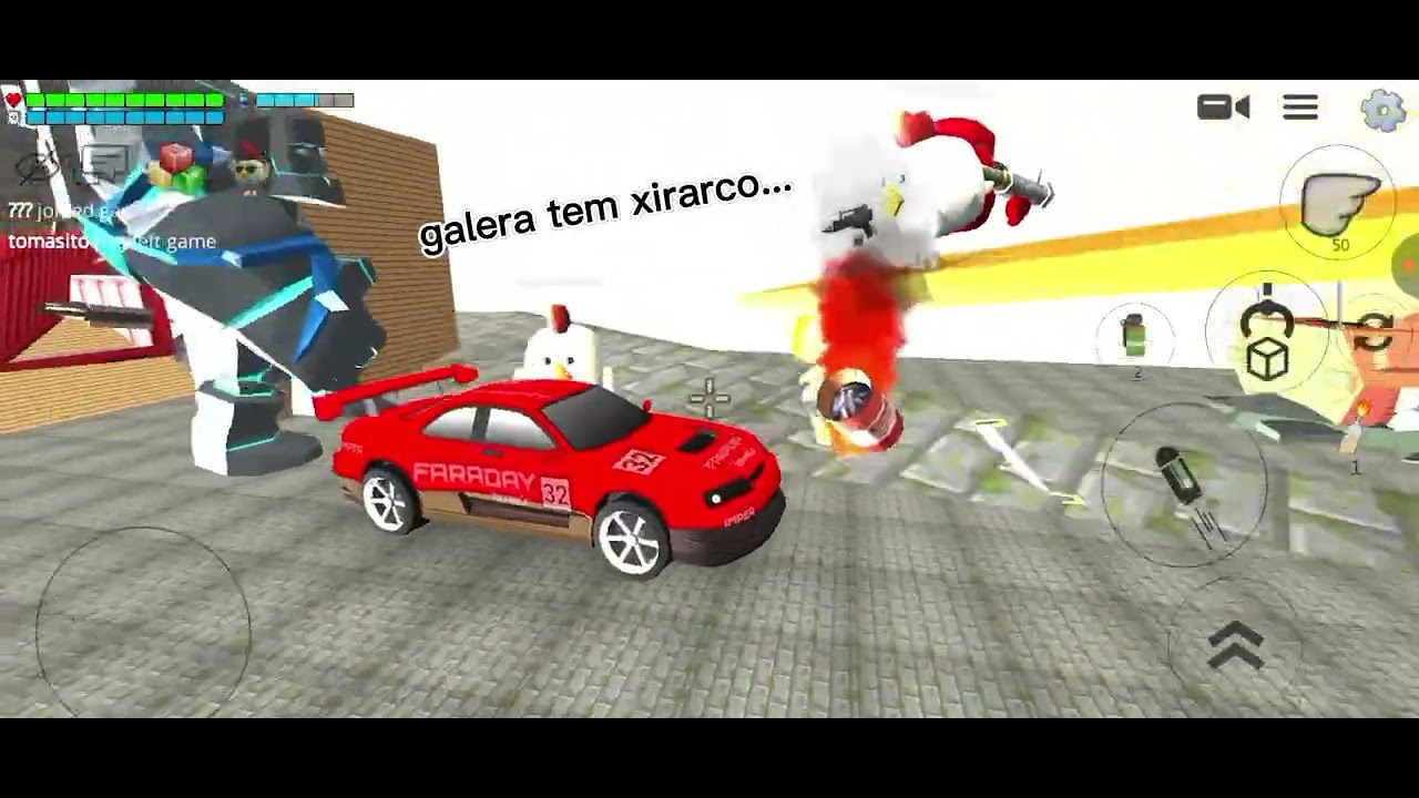 Jogando jogo da galinha de arma #02 em sandbox edits 