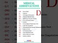 #medical abbreviations "D" #shortvideo #shorts #health #medicalterms#abbreviations