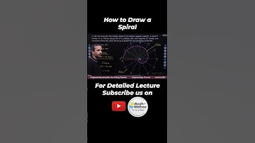 Archimedean Spiral I Engineering Graphics I Curves