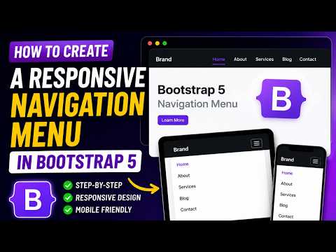 How to Create a Responsive Navigation Menu in Bootstrap 5 (Step-by-Step)