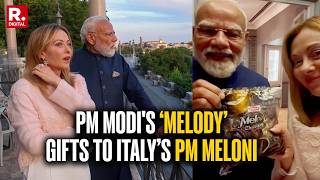 LIVE: PM Modi Gifts ‘Melody’ Toffee To Italy PM Giorgia Meloni | Viral Moment From Italy Visit