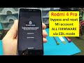 Xiaomi Redmi 4 Pro(firmware 10.2.2.0 MBEMIXM) - reset mi account and downgrade firmware via EDL