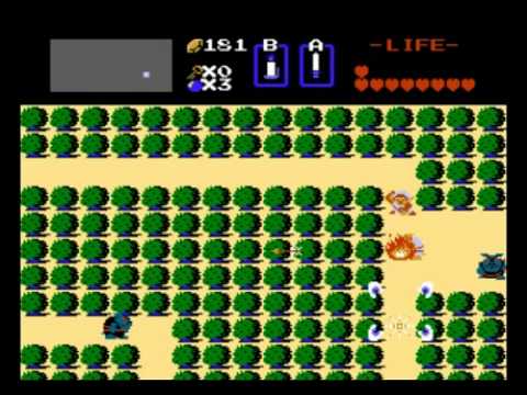 NES - Legend Of Zelda (all weapons and YouTube