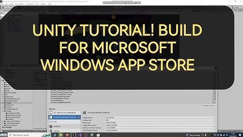 Unity How To Build For Microsoft Windows Store UWP Project