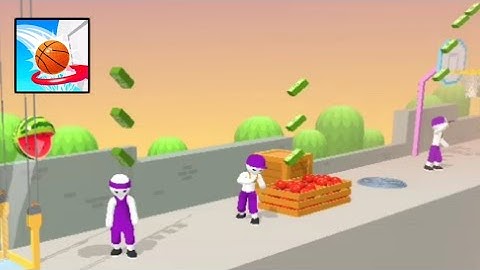 Bounce Dunk !! 🏀 New Game Part 9 ✨ All Levels 98-101 Max Gameplay Android ios Games Full Screen 🆙 🔝