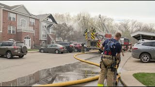Entire apartment building displaced after fire in Elkhart