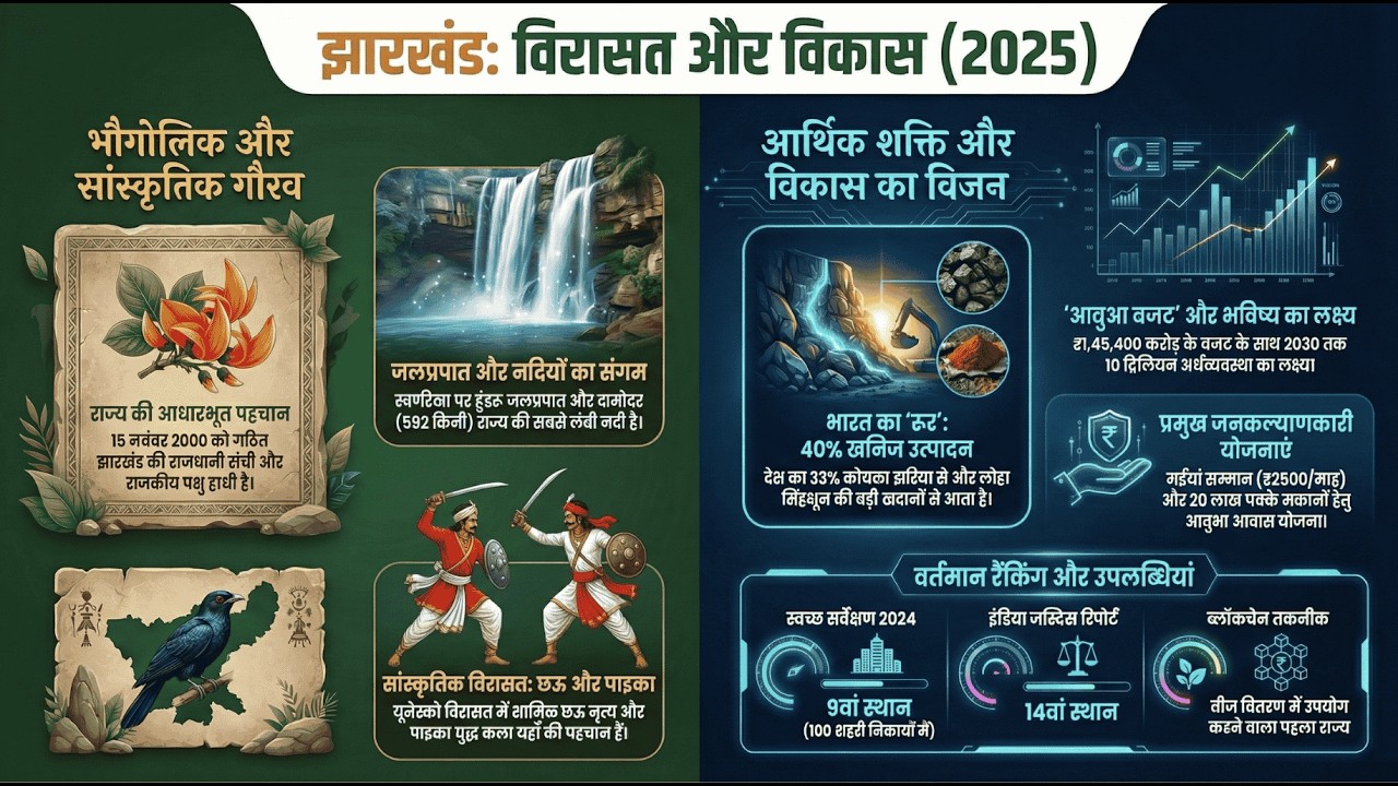 Jharkhand Important GK 2025 | झारखंड महत्वपूर्ण सामान्य ज्ञान | Jharkhand Exam Special