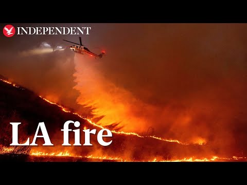 Los Angels County officials give wildfire update as dangerous weather warning issued