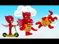 PJ Masks Гонка с красным | Шоу Play-Doh Сезон 2 | странице Play-Doh