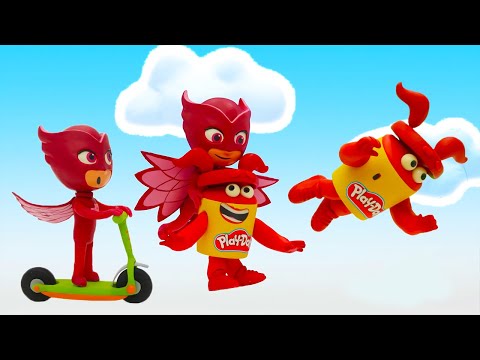 PJ Masks Гонка с красным | Шоу Play-Doh Сезон 2 | странице Play-Doh
