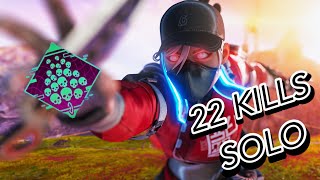 110k+ WRAITH DROPS 22 KILLS IN SOLOS LTM | APEX LEGENDS