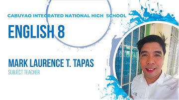 Instructional Video on English 8 Quarter 1 Module