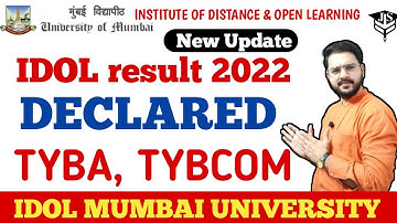 IDOL Tyba Tybcom Result declared 2022|How to Check idol result Mumbai University|