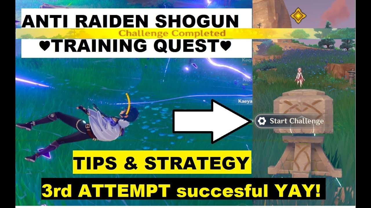 COMPLETE THE ANTI RAIDEN SHOGUN TRAINING QUEST TIPS | Genshin Impact HD
