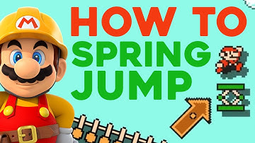 Super Mario Maker - HOW TO SPRING JUMP! - Kaizo Tutorial