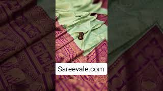 40% DISCOUNT + EXTRA 5% on Pista Green Beautiful Designer Classic Soft Banarasi Silk #saree #shorts screenshot 5