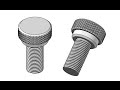 Making a Bolt with threads and diamond knurling