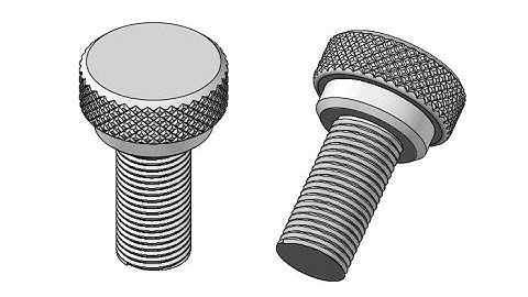 Making a Bolt with threads and diamond knurling