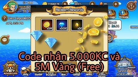 Sunny Pirates: Going Merry - CODE NHẬN 5.000KC, 5M VÀNG (1/7 - 8/7)