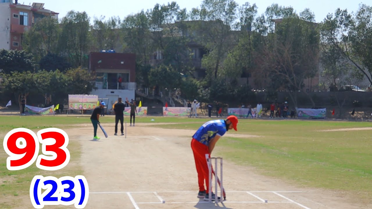 93 RUNS JUST 23 BALLS ZAHEER KALIYA VS YOUNG BASMAN BEST MATCH - YouTube