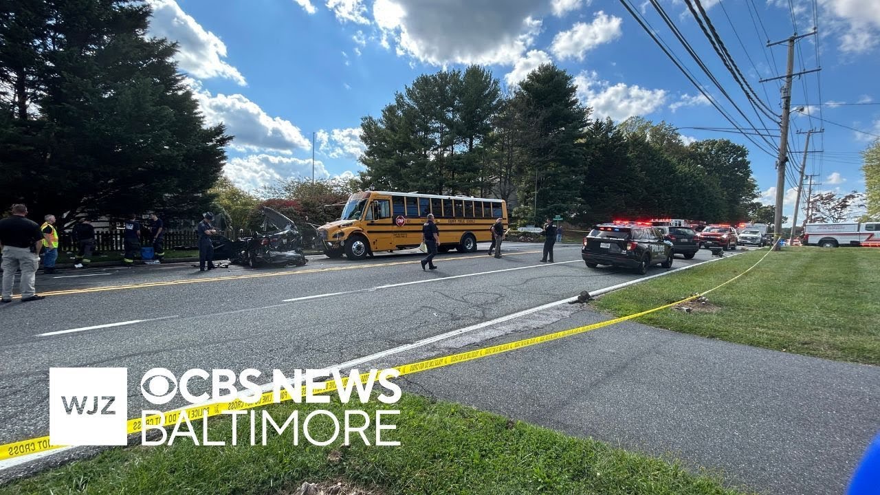 School bus crashes in Harford County, several people were injured