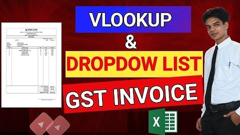 Fully Automated GST Invoice with dropdown list and vlookup | How to Create  Automated Gst invoice