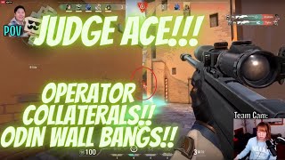 Toast the ALL AROUND player JUDGE ACE, Operator Collateral, ODIN WALLBANGS Valorant Domination!