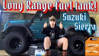 Finally The Phatty gets her long range fuel tank! Suzuki Sierra SJ70