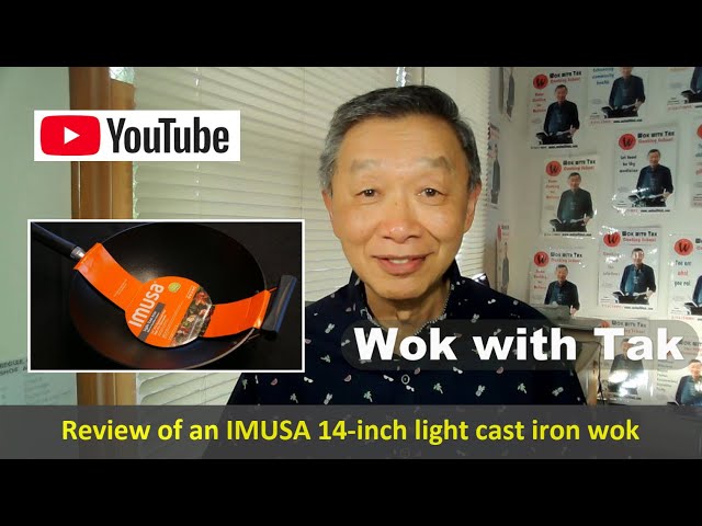 IMUSA Light Cast Iron Wok, 14