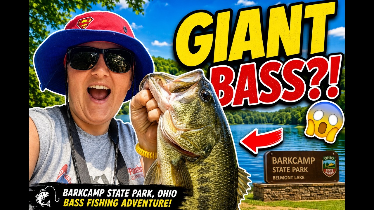 BASS FISHING at Barkcamp State Park! Did We Hook a Giant?! 🎣🐟
