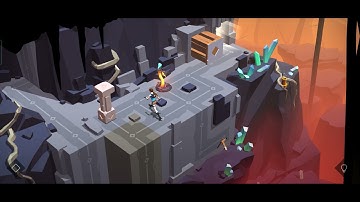 LARA CROFT GO WALKTHROUGH-THE CAVE OF FIRE - PART 1: A NEW ADVENTURE #1