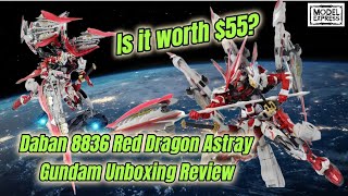 Is it worth $55? Daban 8836 Red Dragon Astray Gundam Unboxing Review #gundam #gunpla #bandai