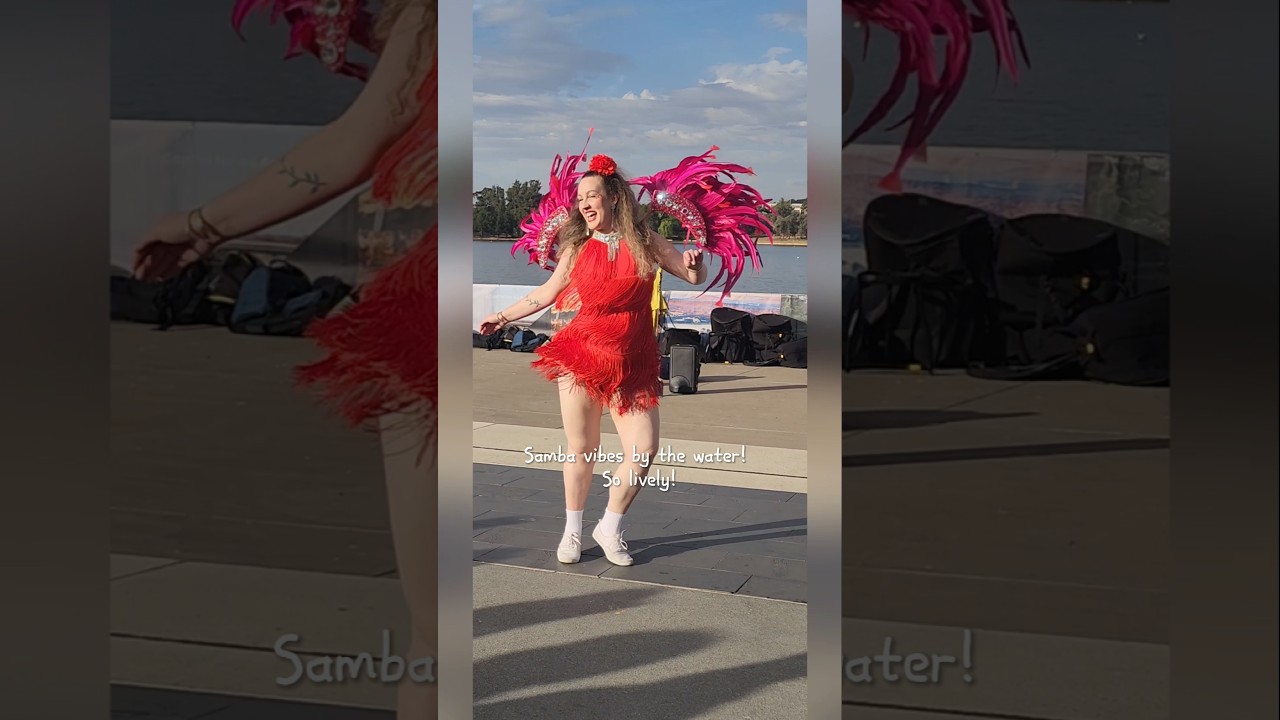 When rhythm meets the sky 🇦🇺🔥 Samba beats set the vibe before Canberra lit up air drone show