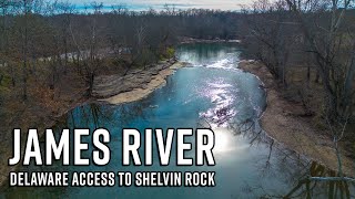 James River Kayak Float Guide | Delaware Access to Shelvin Rock