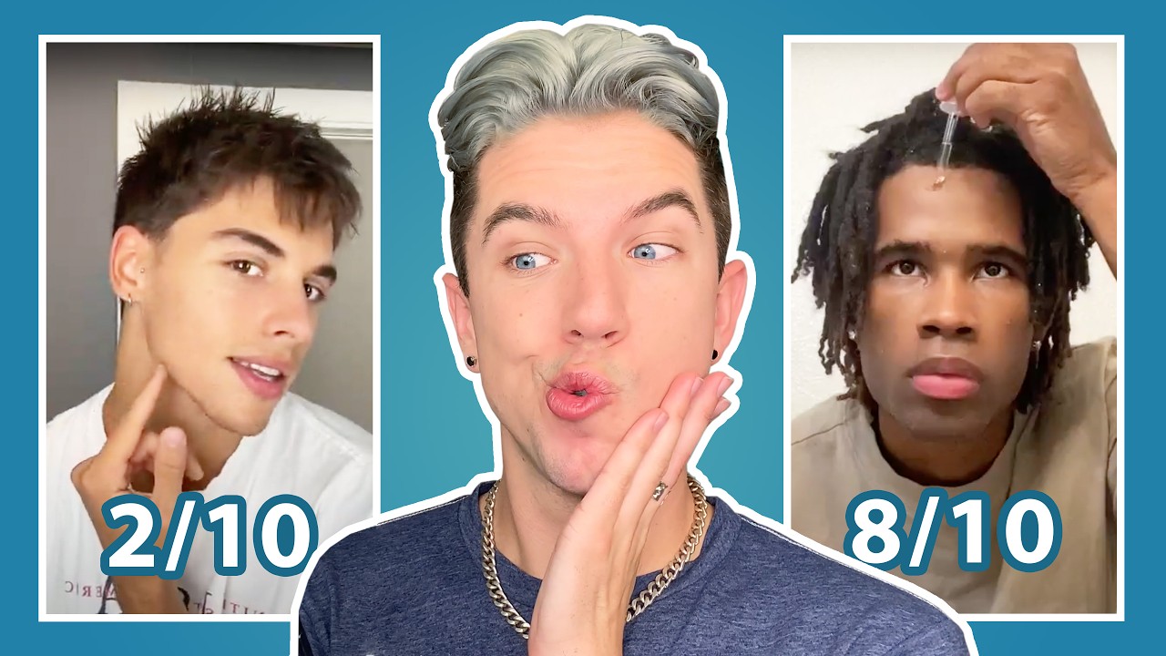 Men Are Full Of Surprises! Reacting to Skincare Routines