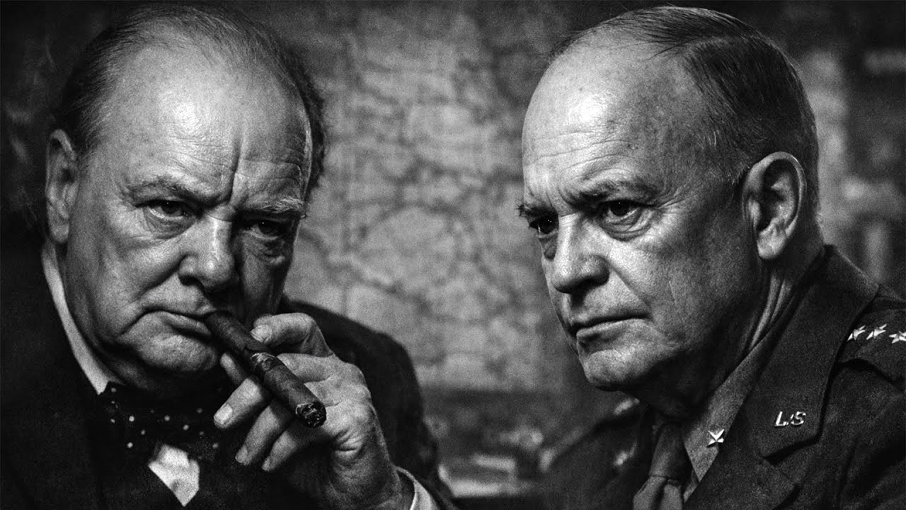 What did Winston Churchill say when Dwight D. Eisenhower refused to support Montgomery’s plan?