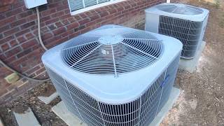 Rheem, Lennox, Goodman, Trane, Carrier, Coleman, Ameristar A/C units at an office complex (part 2)