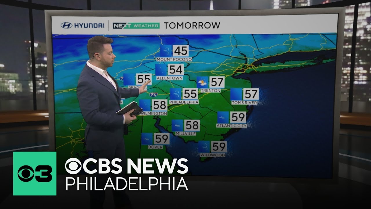 Cloudy, some showers Saturday night with temperatures slightly rise ...