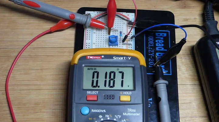 Trimpot Voltage Divider Multimeter Measured Voltage