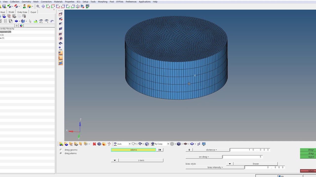[Hypermesh] extrude element - YouTube