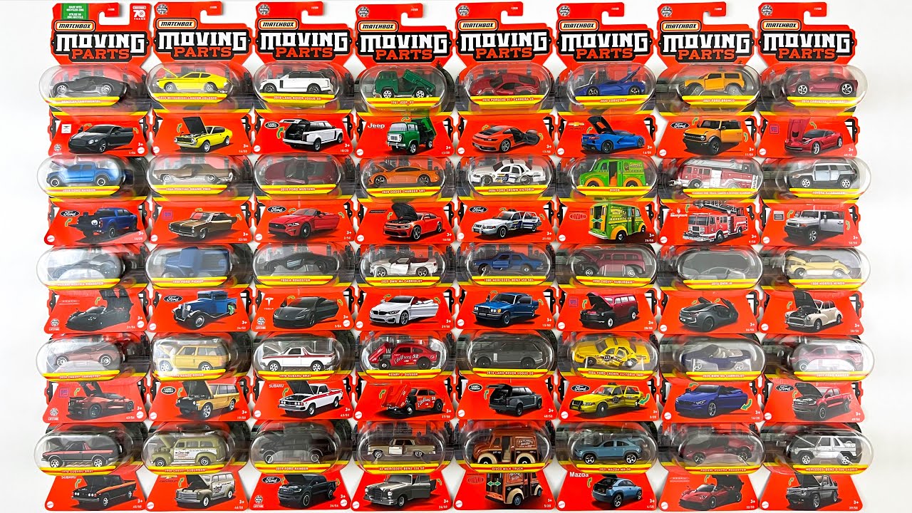 Opening 40 Moving Parts Matchbox Toy Cars! 