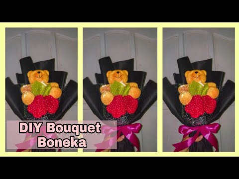 Bikin buket Boneka  simple  YouTube