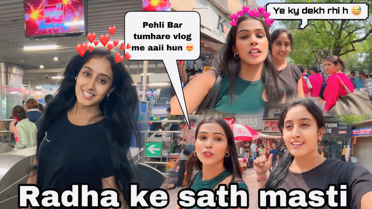 #vlog|| Radha First Time Mere Vlog Me Aaiii Hai❤️🥰|| Milke Bhut Achha laga 🤗|| @kritivlogs-98