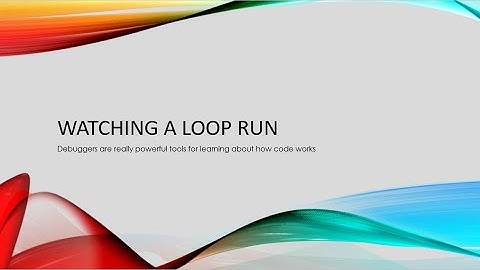 Stage 1#5 Using Breakpoints in the Eclipse Debugger to Watch a While Loop Run