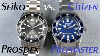 On the Wrist, from off the Cuff: Citizen Promaster – NB602168L vs. Seiko Prospex – SPB143 (SBDC101)