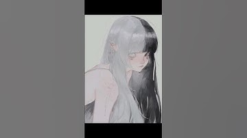 Grey Heart 🤍🖤 | Speedpaint #anime #art #foryou #digitalart #procreate #shorts