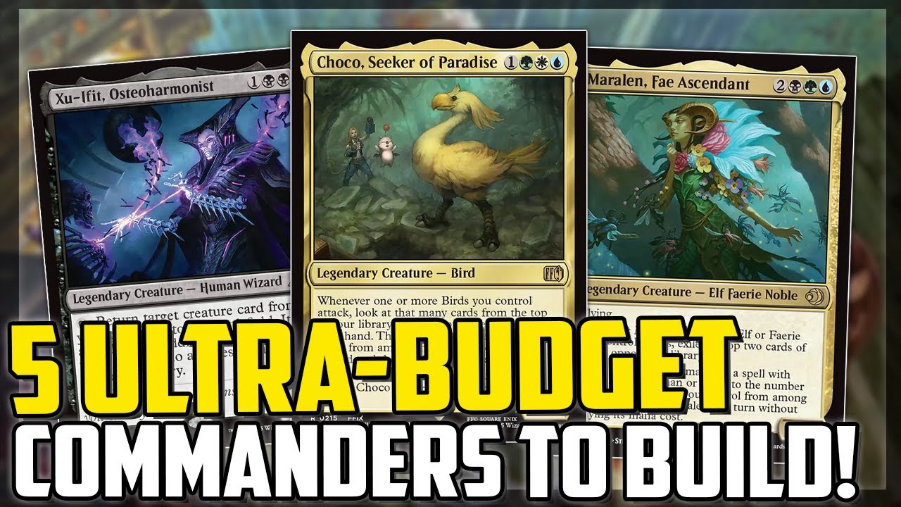 FIVE Ultra-Budget Commanders You Can Build From BULK! - YouTube