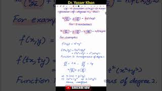 Euler's Theorem | Partial Derivatives | Proof Of Eulers Theorem | Mathematical Economics 