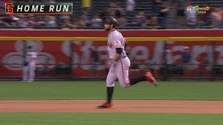 SF@ARI: Belt crushes solo home run to center